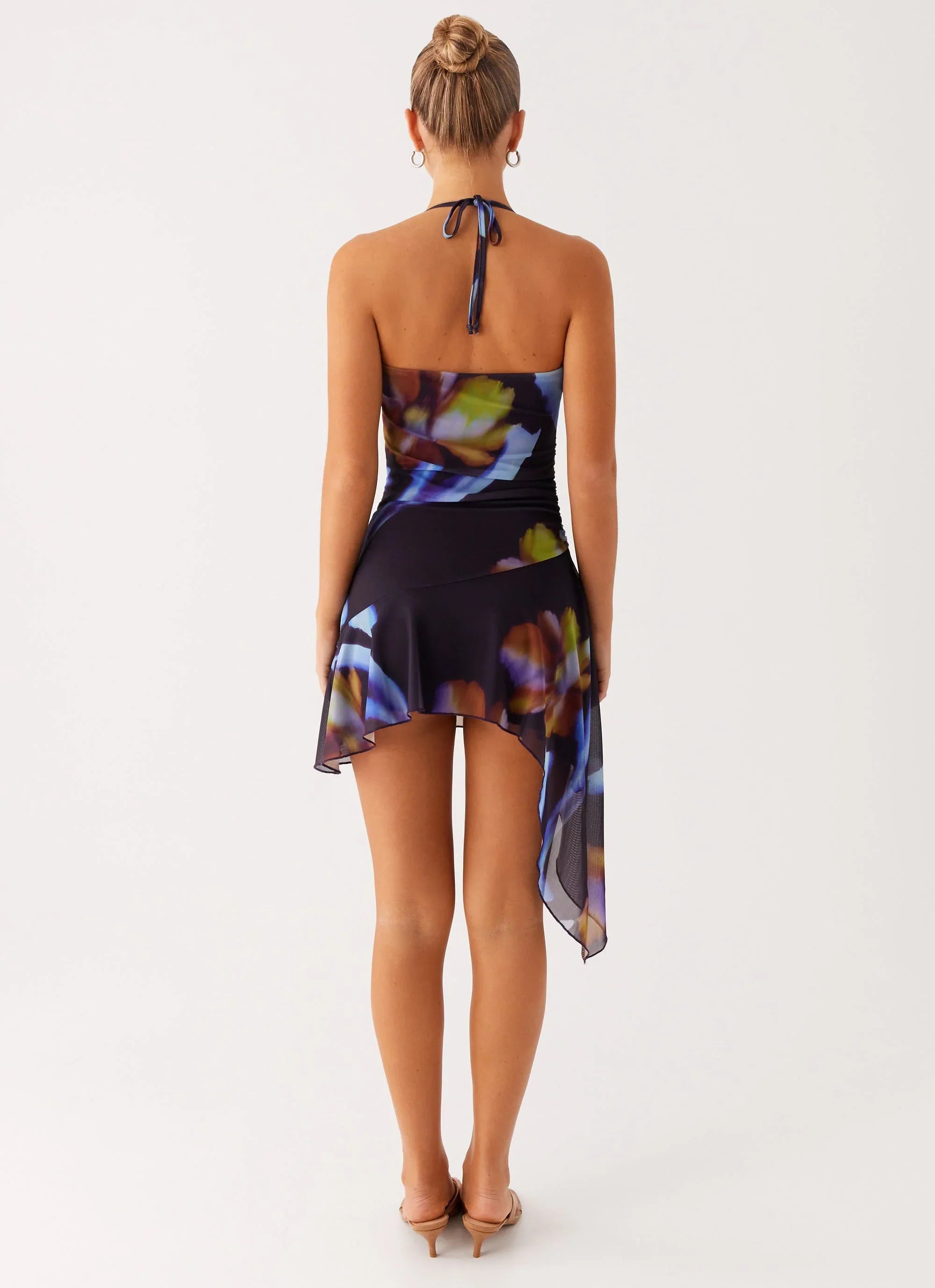 Algarve Mini Dress Dark Floral