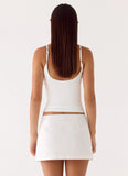 Sofia Mini Skirt White