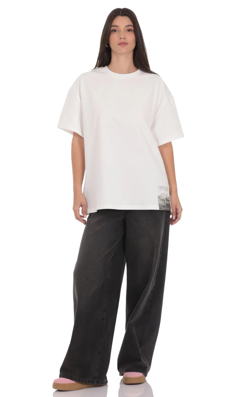 Lucy Graphic T Shirt in White