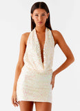 You Make Me Feel Mini Dress Ivory