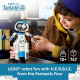 LEGO Marvel The Fantastic Four HERBIE 76339 Building Toy for Boys Girls Ages 10 Display as Bedroom Decor Marvel Movie Memorabilia 747 pieces Gift for Birthdays