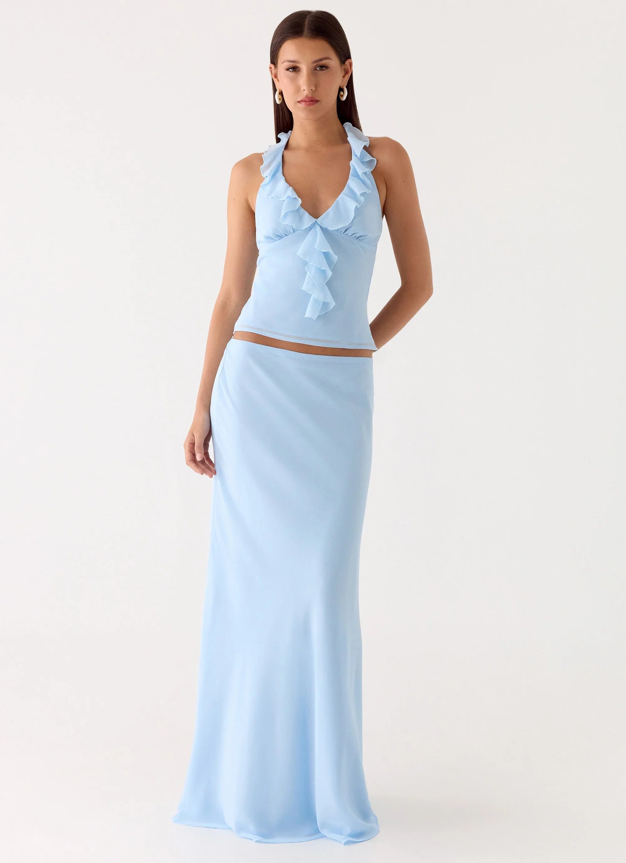Log In Halter Top Blue