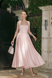 Sharon Scuba Jersey Midi Dress Ballet Pink