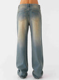 San Diego Straight Leg Denim Jeans Blue Wash
