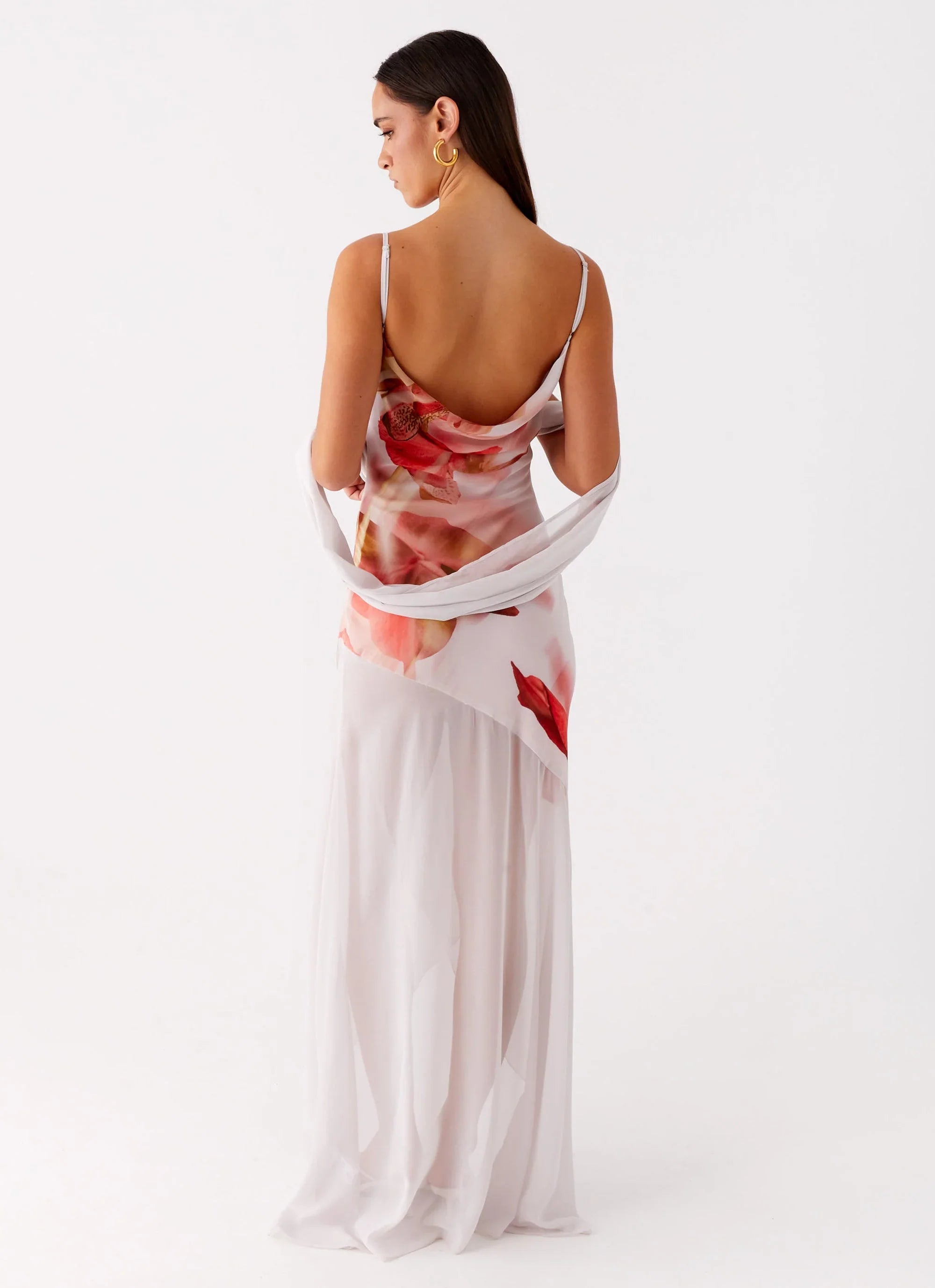 Loire Maxi Dress Peach Rose