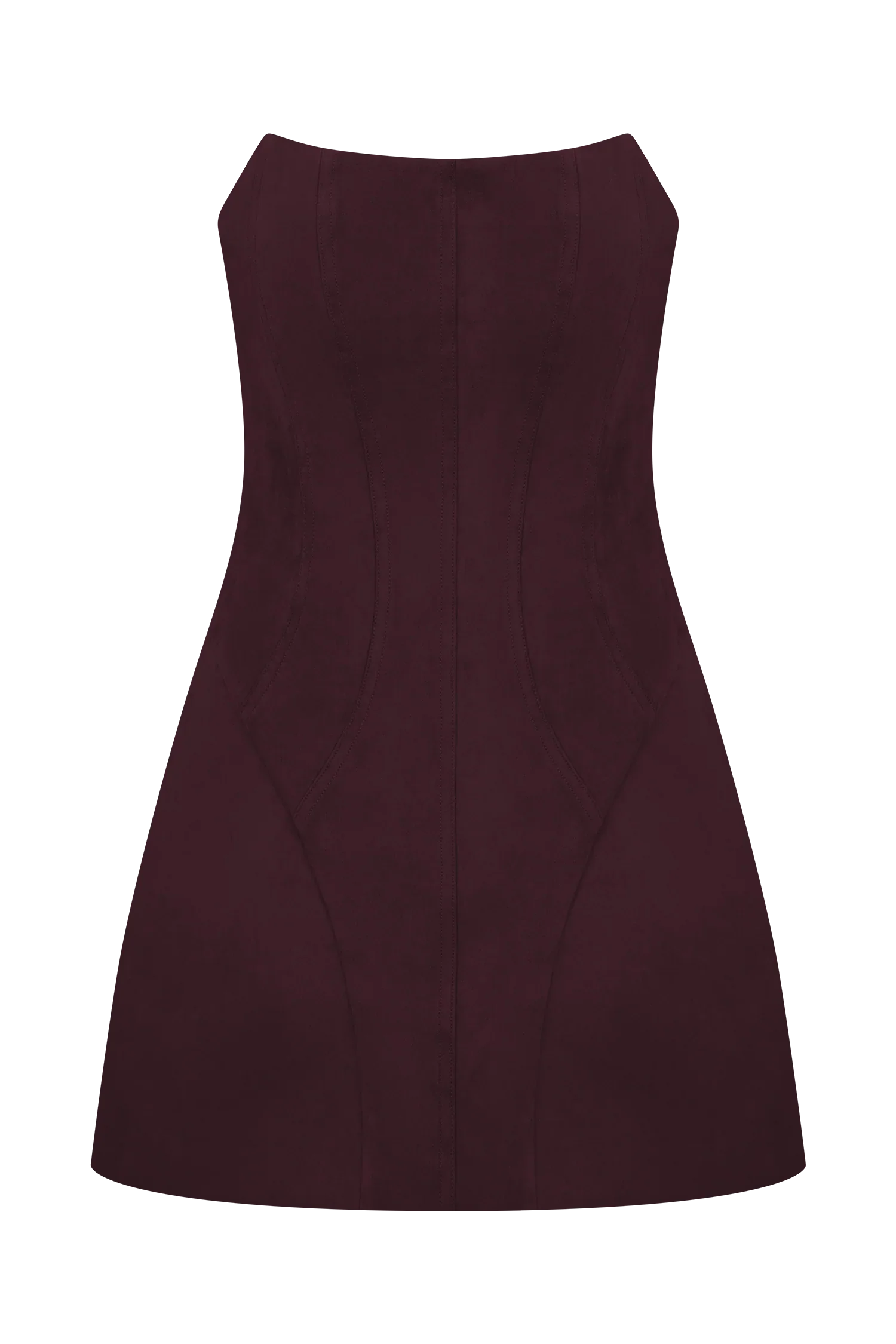 Andy Faux Suede Mini Dress Wine
