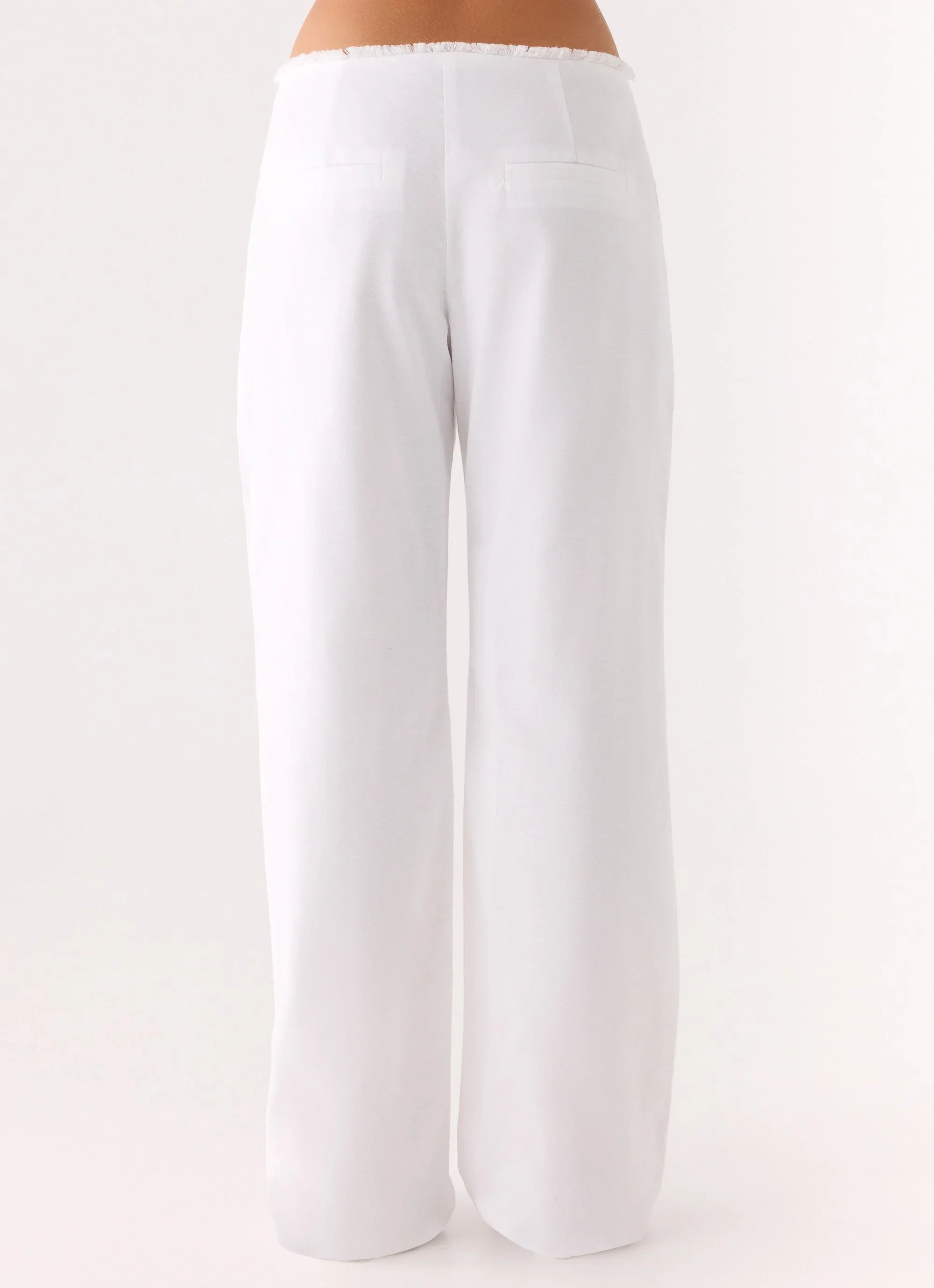 Josephina Linen Pant White