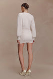 Xaden Wool Mix Knit Mini Dress Oat Marle