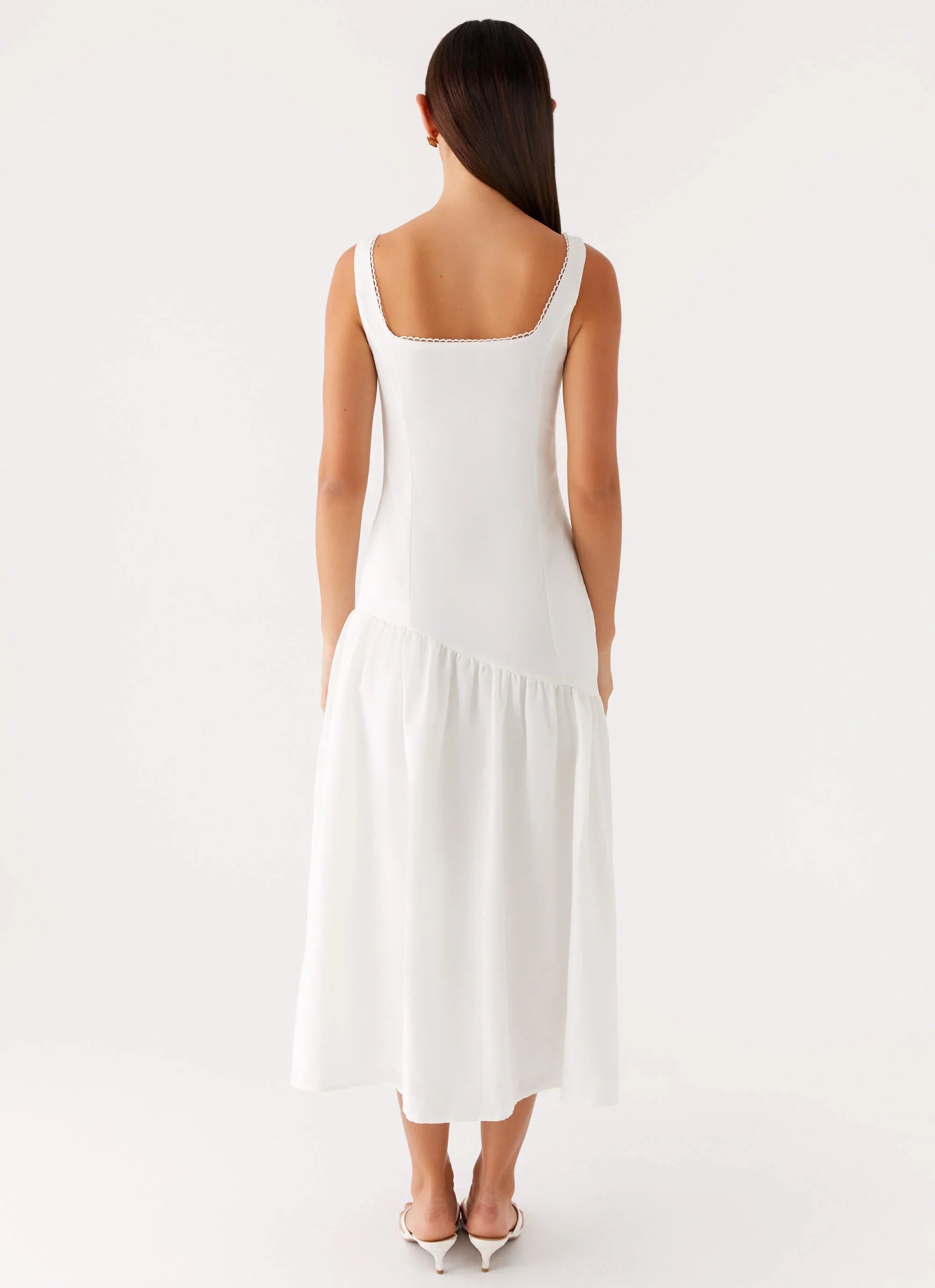 Esmerelda Midi Dress White