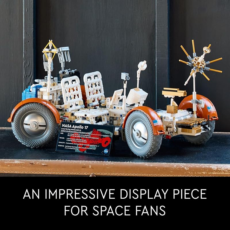 LEGO Technic NASA Apollo Lunar Roving Vehicle LRV Building Set Craft Kits for Adults Ages 18 Building Set of Space Rover with Authentic Details Gift for Birthdays 42182