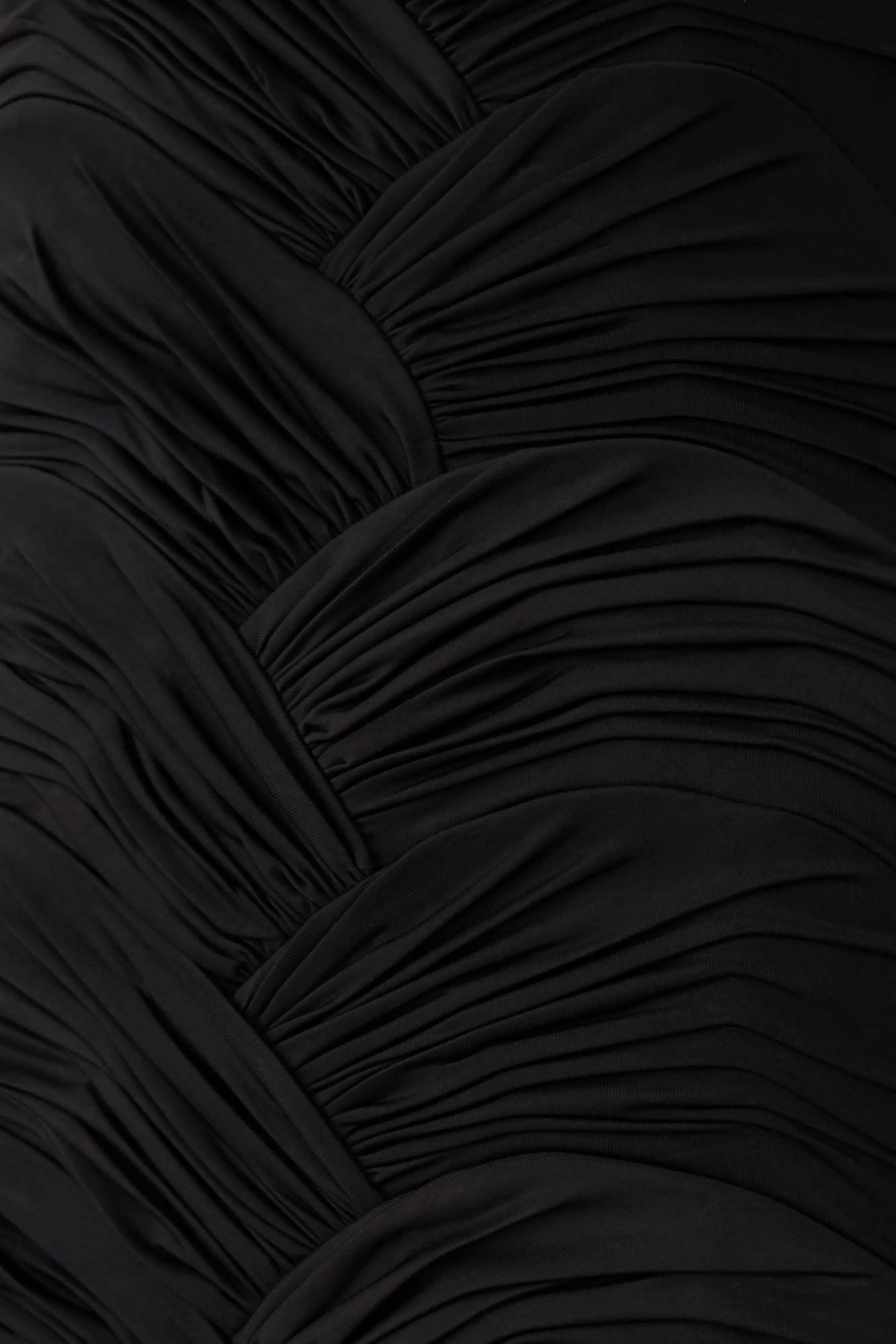 Hoai Gathered Slinky Halter Maxi Dress Black