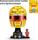 LEGO Editions Scuderia Ferrari HP Lewis Hamilton Helmet Building Set for Teens Ages 14 Collectible F1 Display Bedroom or Home Office Decor Gift for Racing Fans 43022