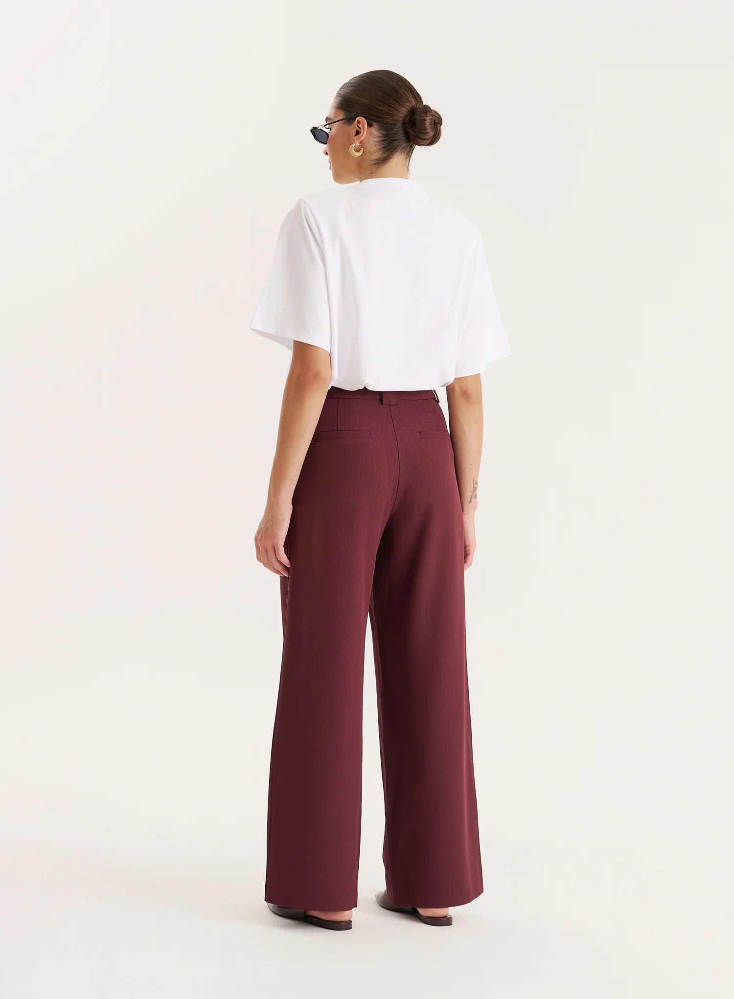 Burgundy Tailored Trouser