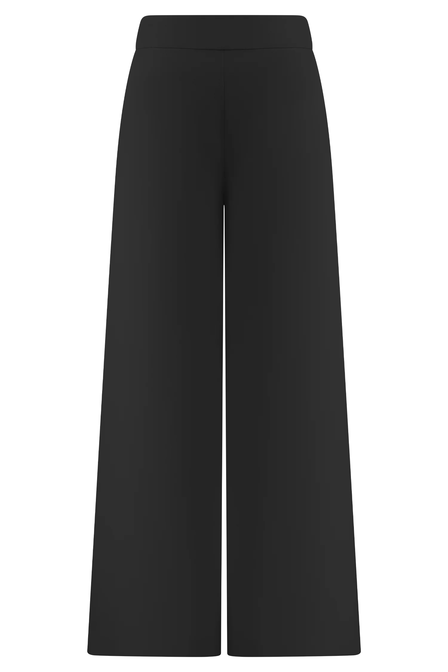 Raya Mid Rise Wide Leg Linen Pant Black