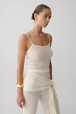 Mattais Boucle Knit Top Ivory
