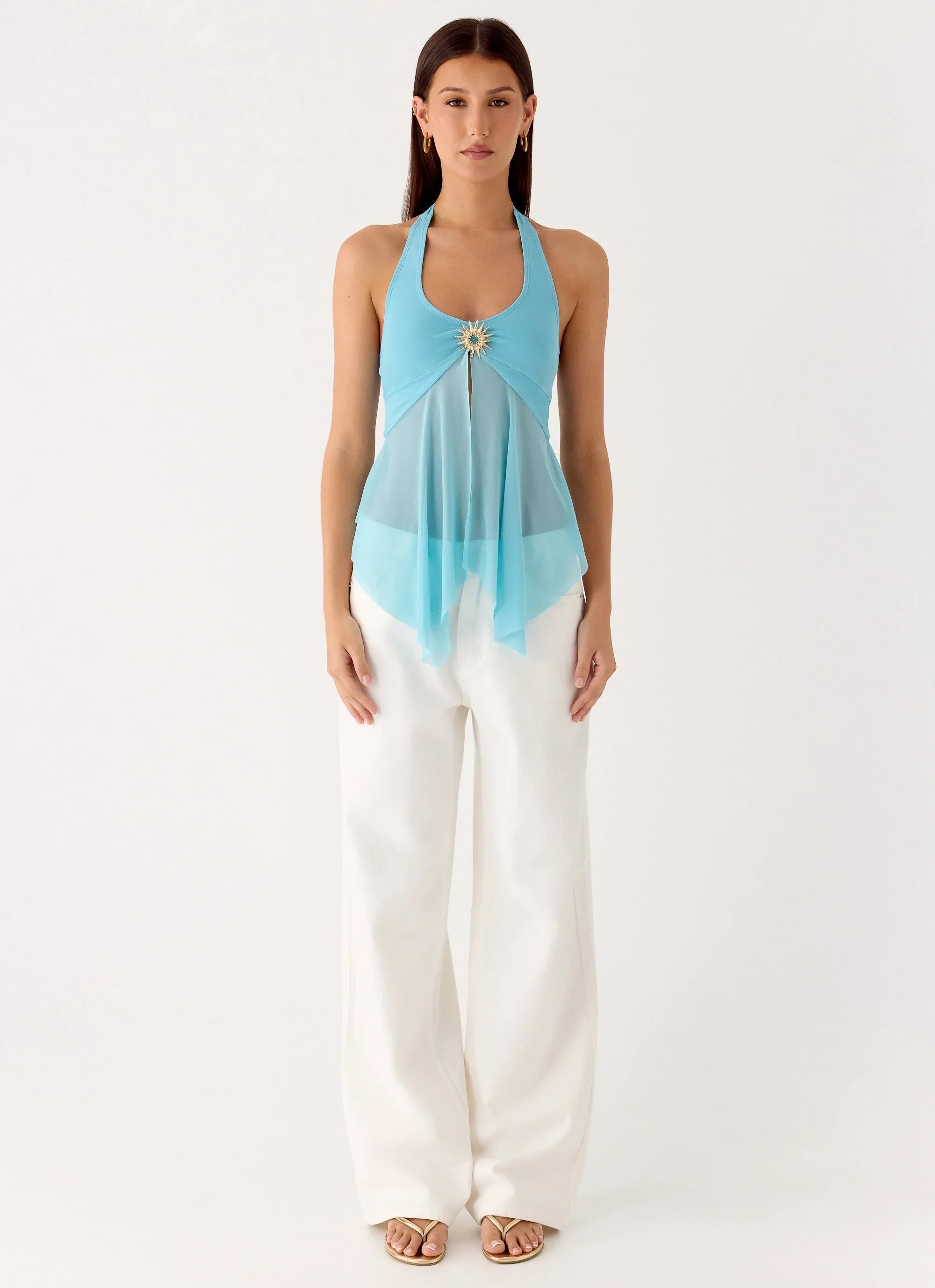 Sunbeam Mesh Top Blue