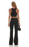 Sequin Two Piece Set in Black
