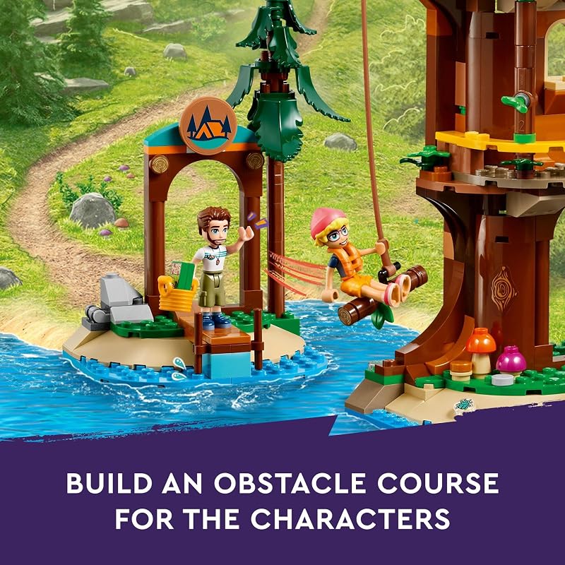 LEGO Friends Adventure Camp Tree House 42631 Back to School Gift for Students Building Toy Girls Boys Ages 8 Toy Figures Playset 1128 pieces W 5 Minidolls