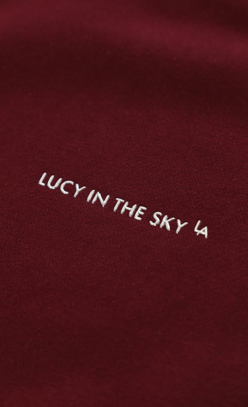 Oversized Lucy Hoodie in Burgundy