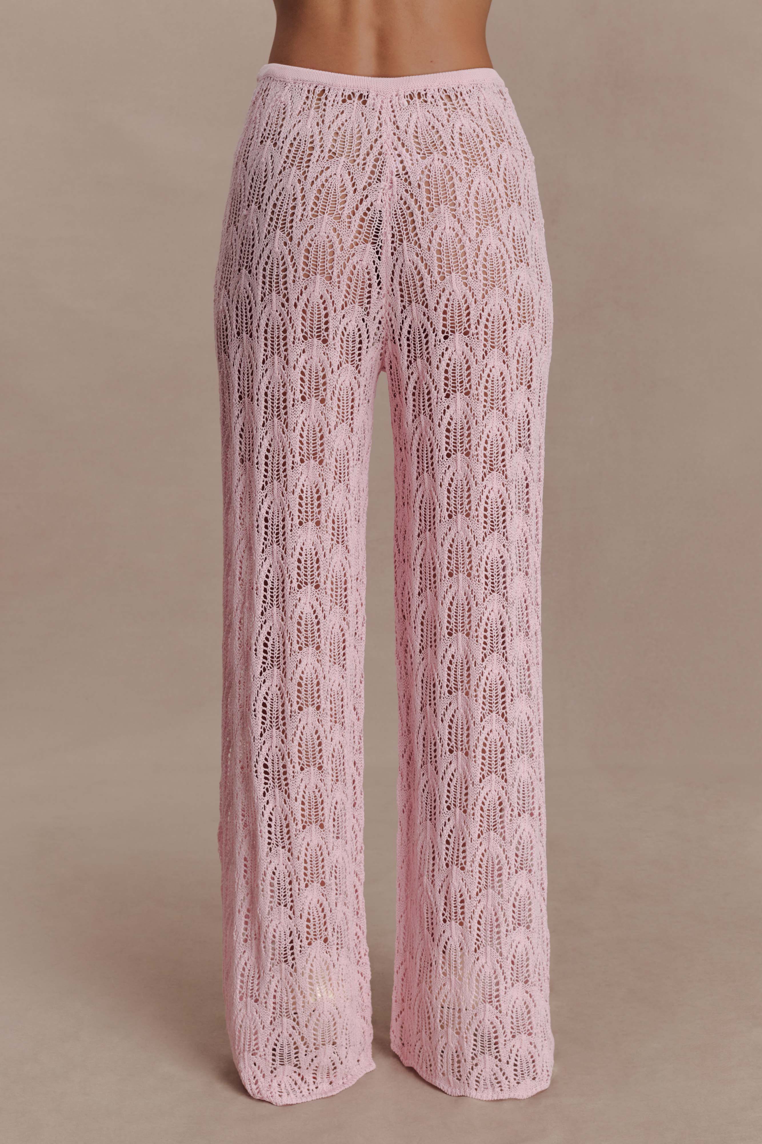 Glinda Crochet Pants Baby Pink