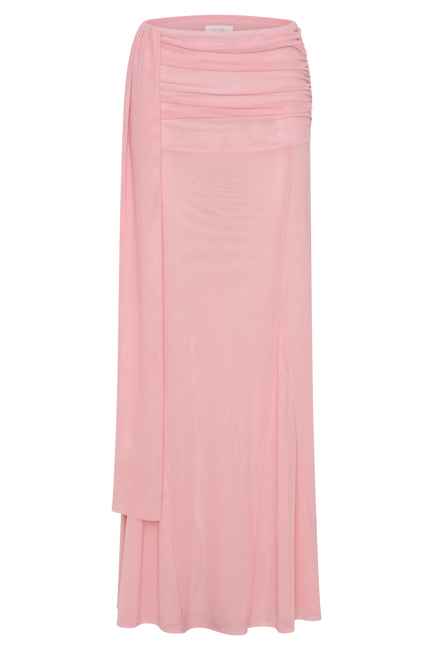 Arna Mesh Maxi Skirt Candy Pink