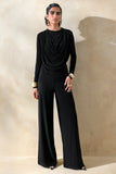 Safirra Black Wide Leg Trouser