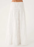 Yours To Keep Maxi Skirt White