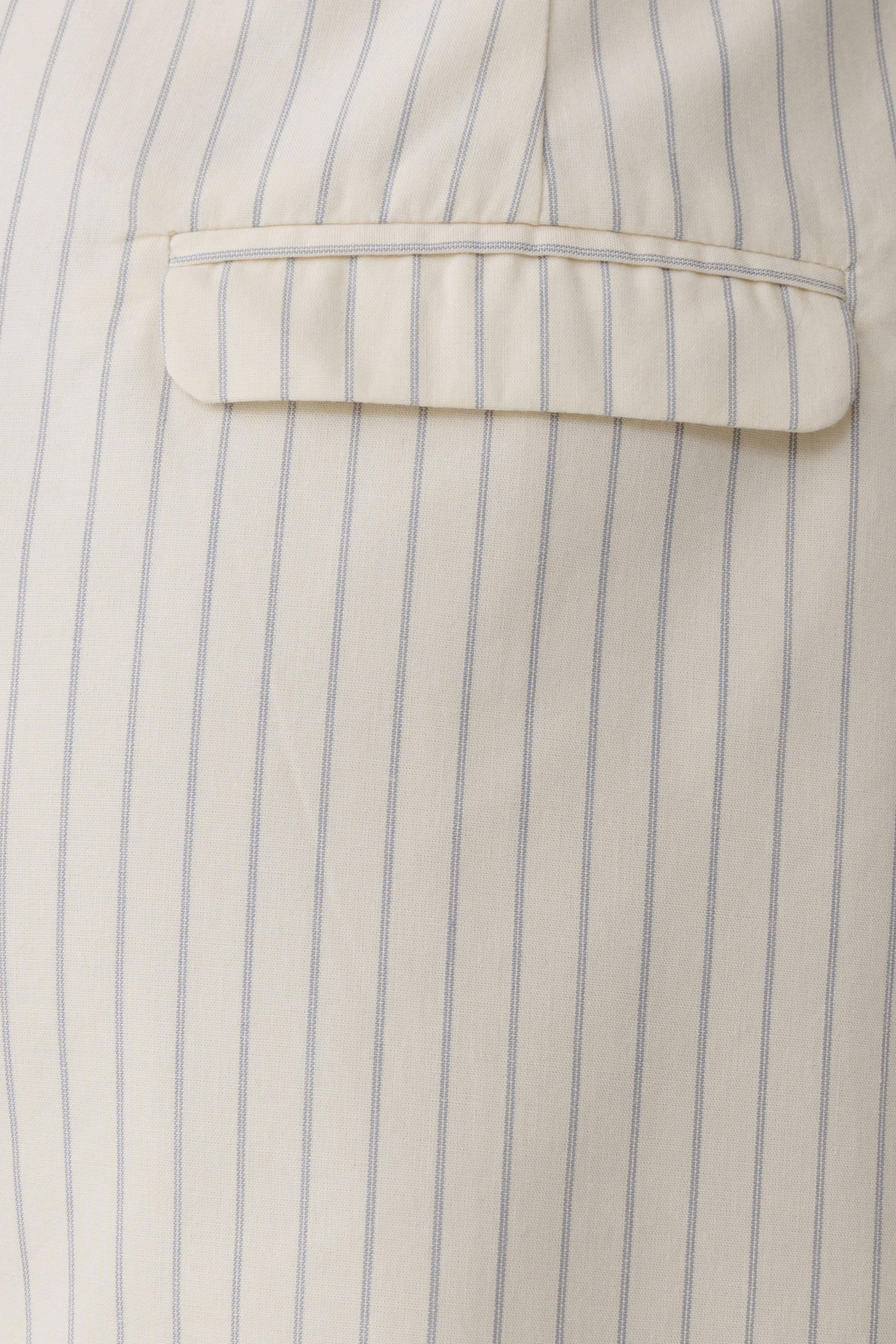 Alina Pintuck Cotton Shorts Stripe