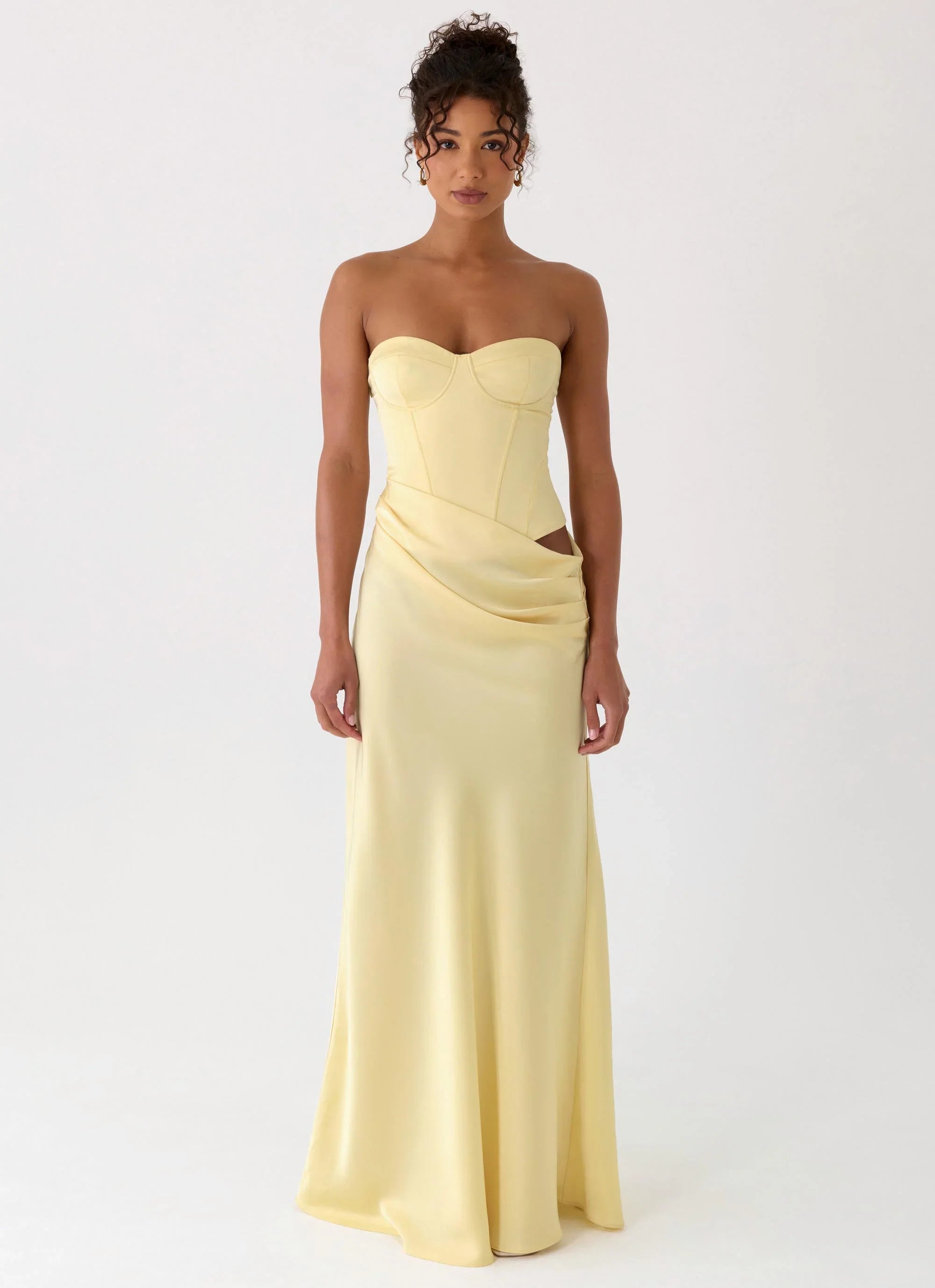 Emory Corset Maxi Dress Yellow