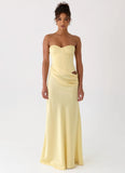 Emory Corset Maxi Dress Yellow