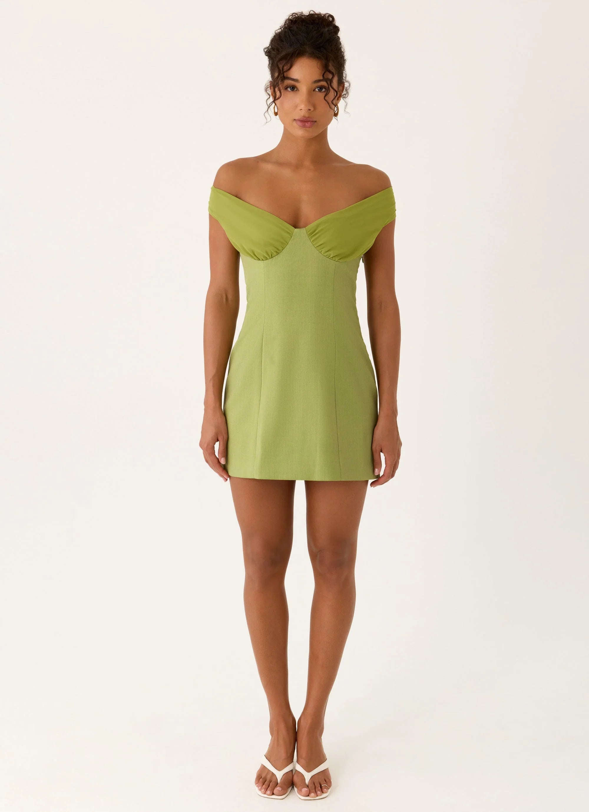 Caterina Mini Dress Fern Green