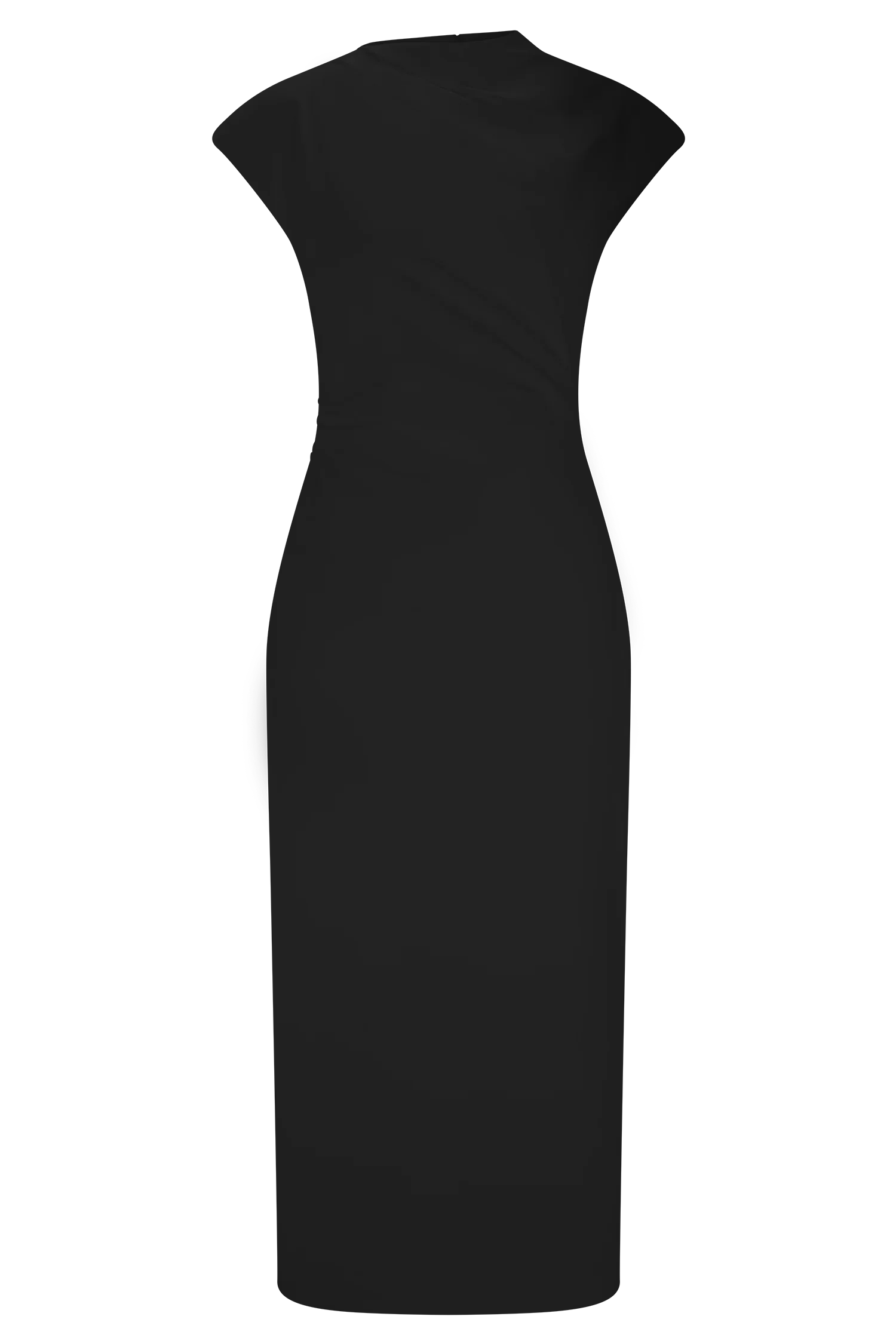 Lorena Cotton Midi Dress Black
