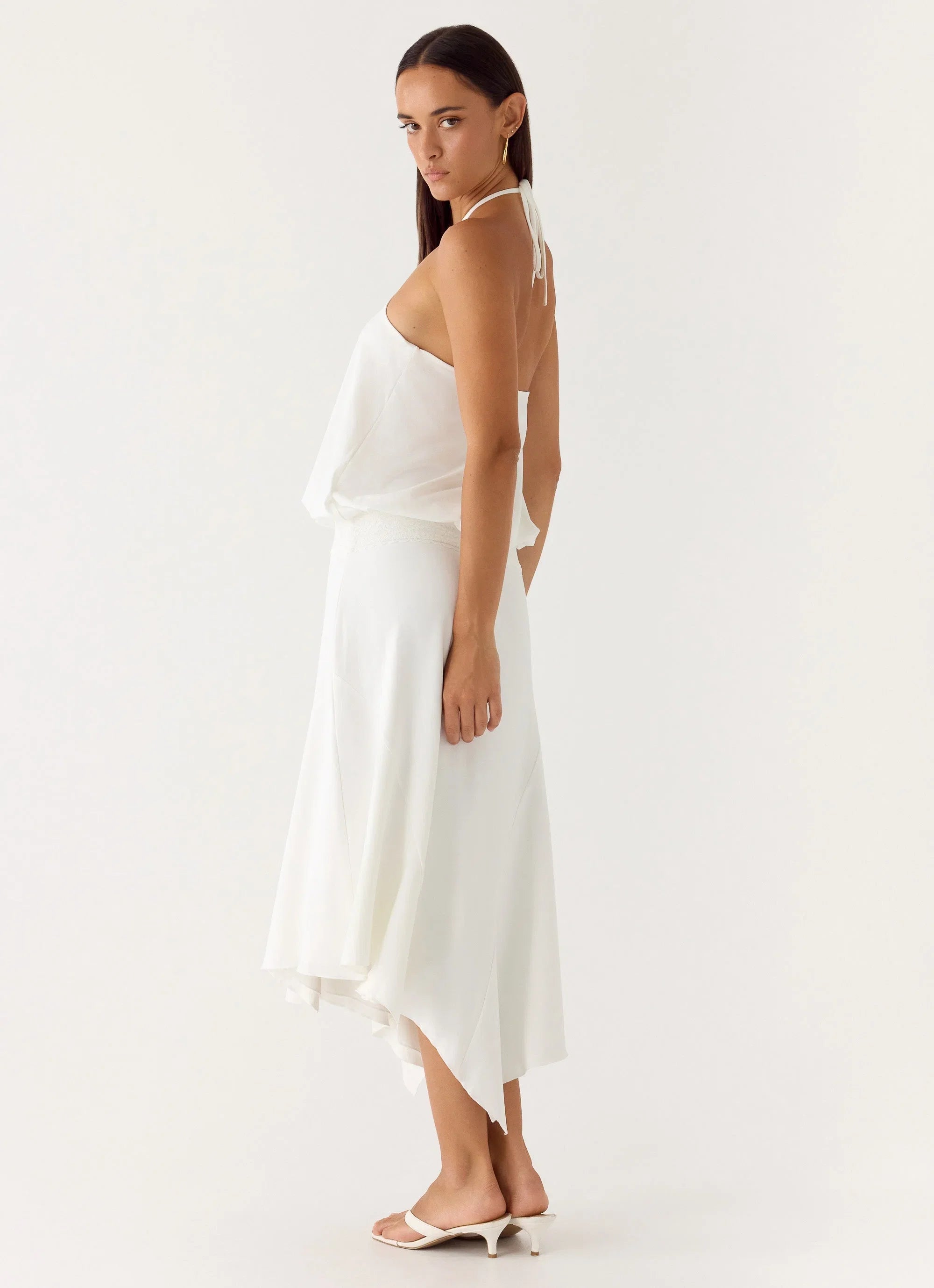 To The Girls Midi Dress White