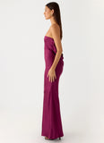 Endless Nights Maxi Dress Plum