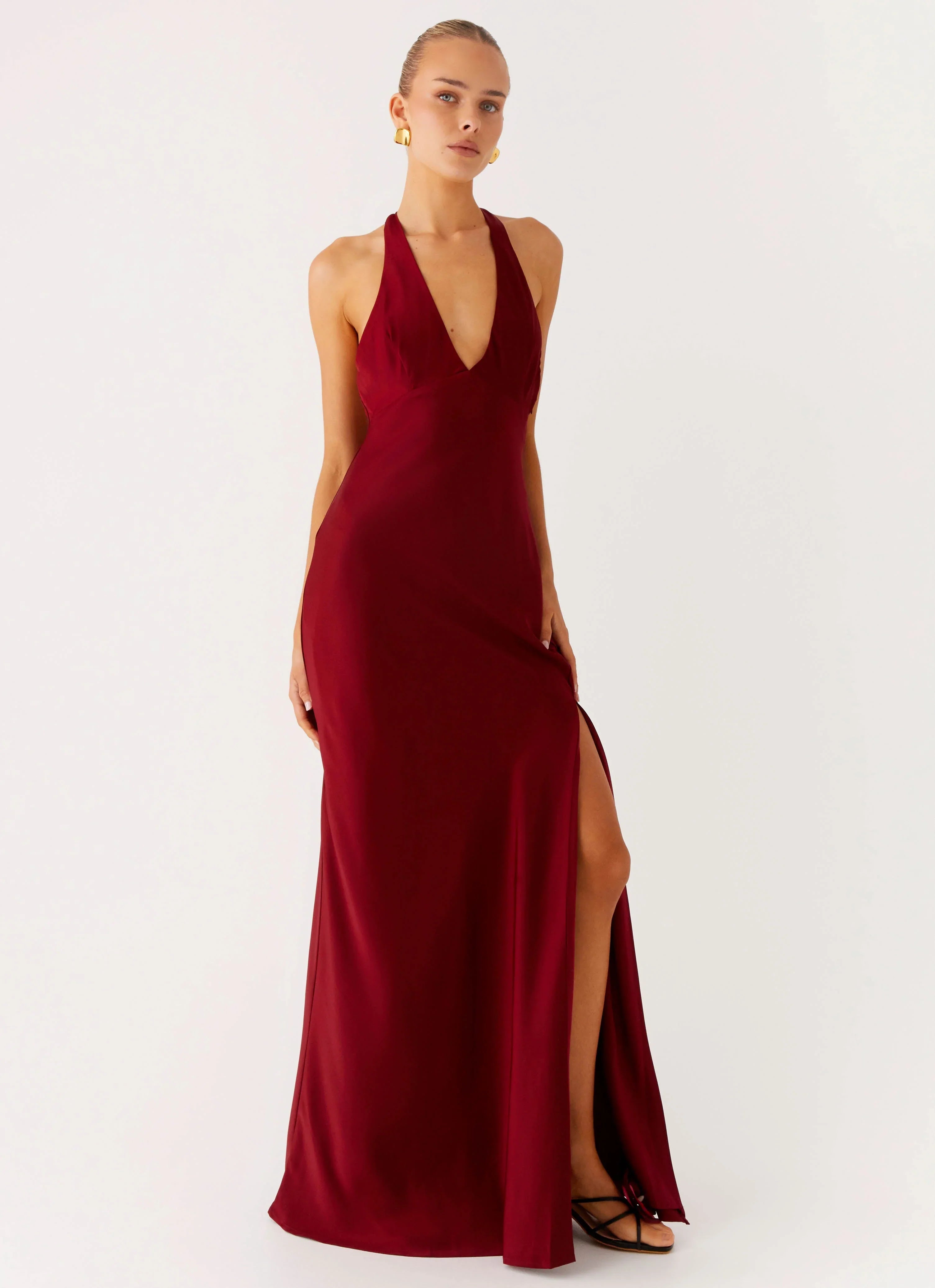 Angie Maxi Dress Burgundy