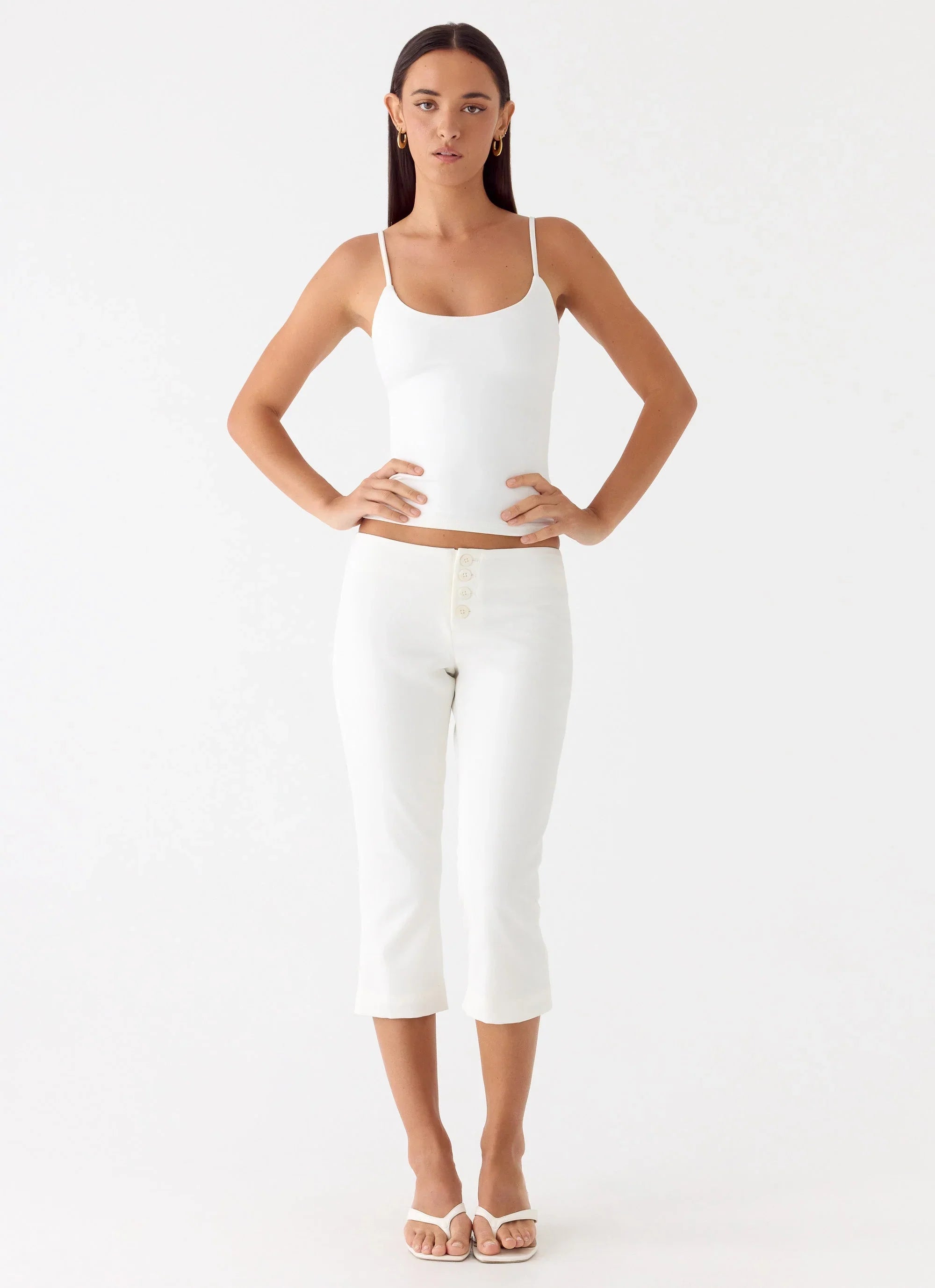 Andrea Pants White