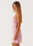 Vietta Sequin Cami Micro Mini Dress Pink