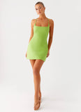 Seaside Escape Mini Dress Lime