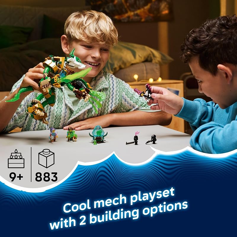 LEGO DREAMZzz Fox Guardian Mech Building Toy for Boys Girls Pretend Play Set for Kids Ages 9 W 2 Build Options 3 Minifigures 3 Creatures Gift Idea for Birthdays 71508
