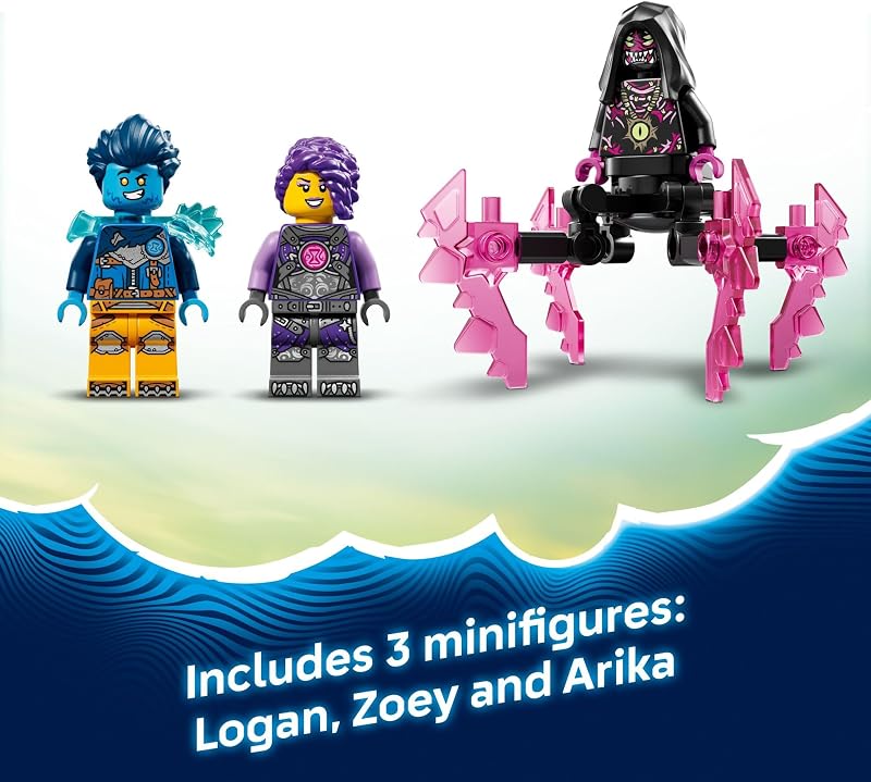 LEGO DREAMZzz Crocodile Submarine Building Toy for Boys Girls Pretend Play Set for Kids Ages 8 W 2 Build Options Includes 3 Minifigures Treasure Creature Gift Idea for Birthdays 71512