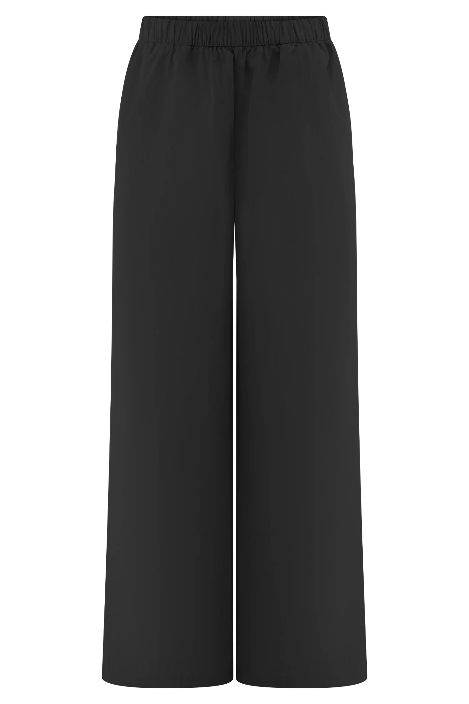 Campbell Cotton Wide Leg Pants Black