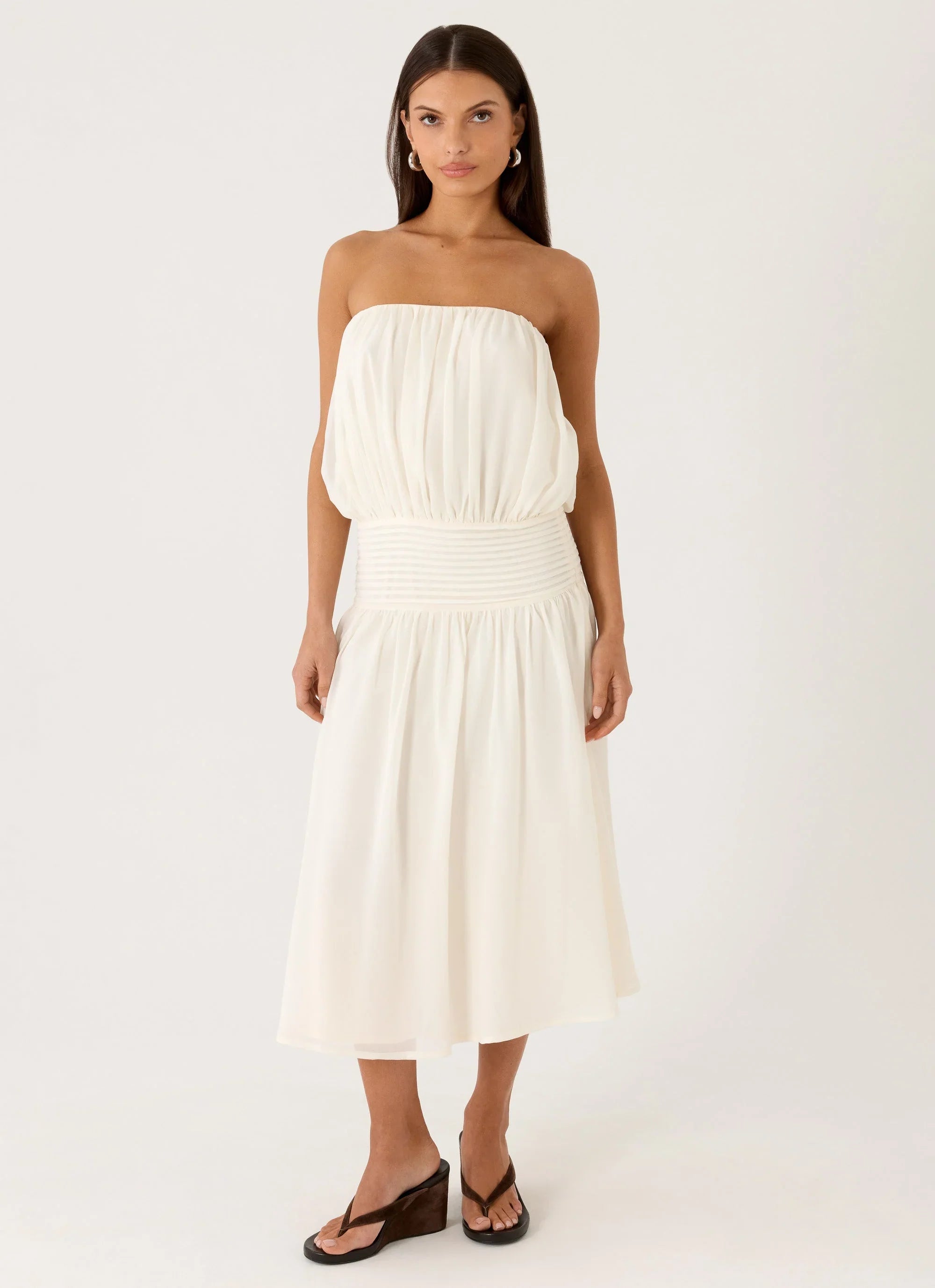 Calanthe Midi Dress Ivory