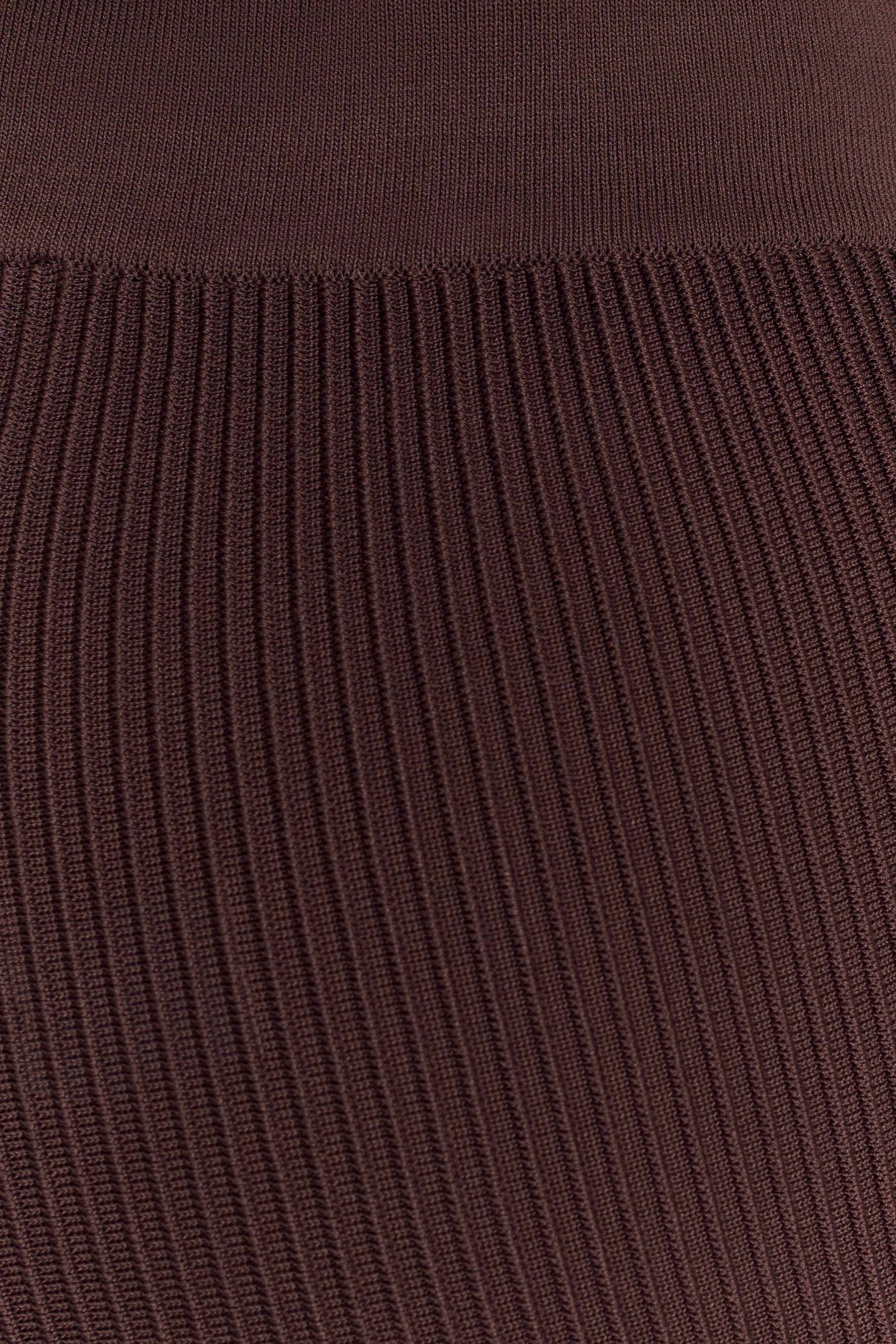 Elodie Ribbed Knit Pants Chocolate