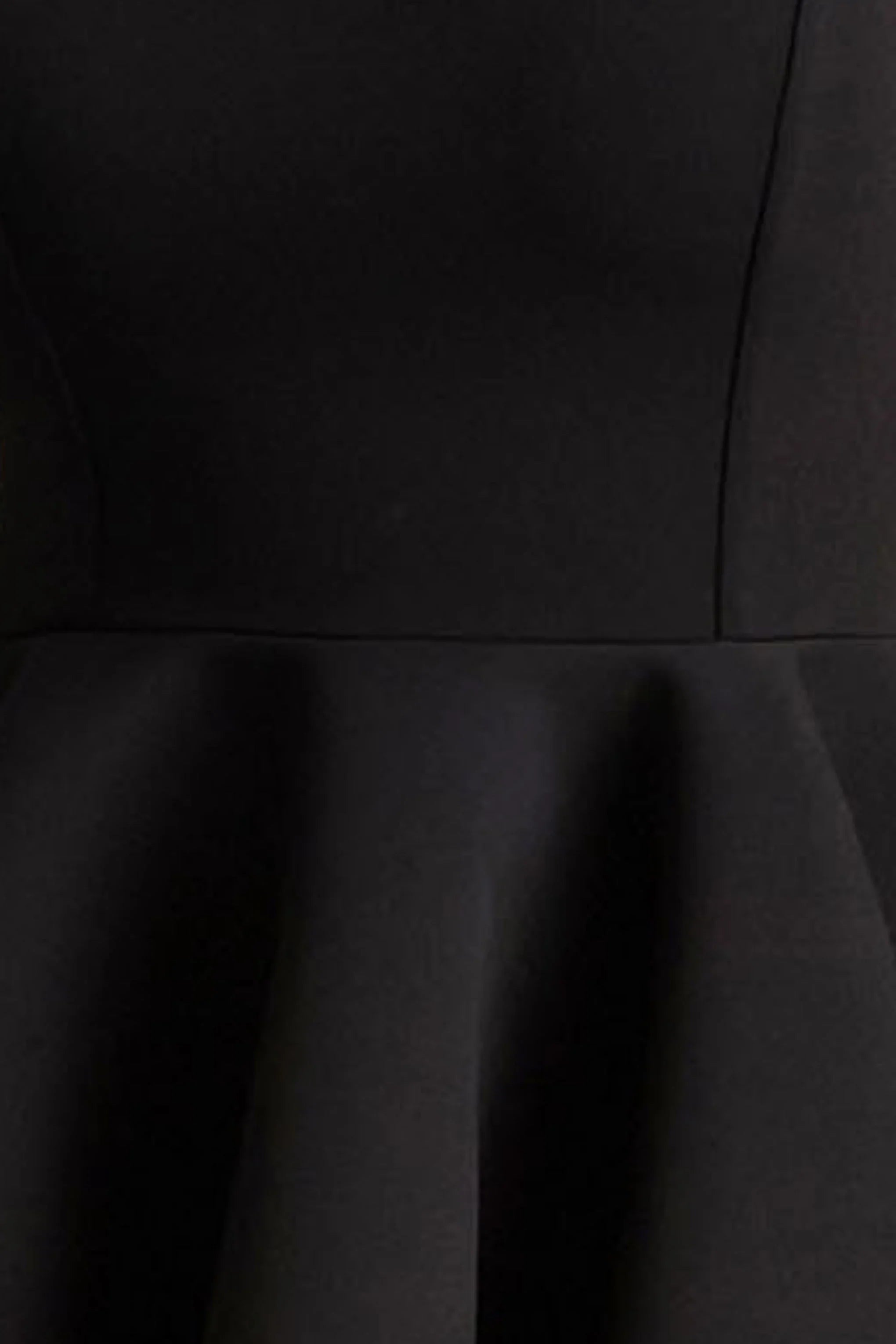 Malia Black Sweetheart Neck Skater Mini Dress