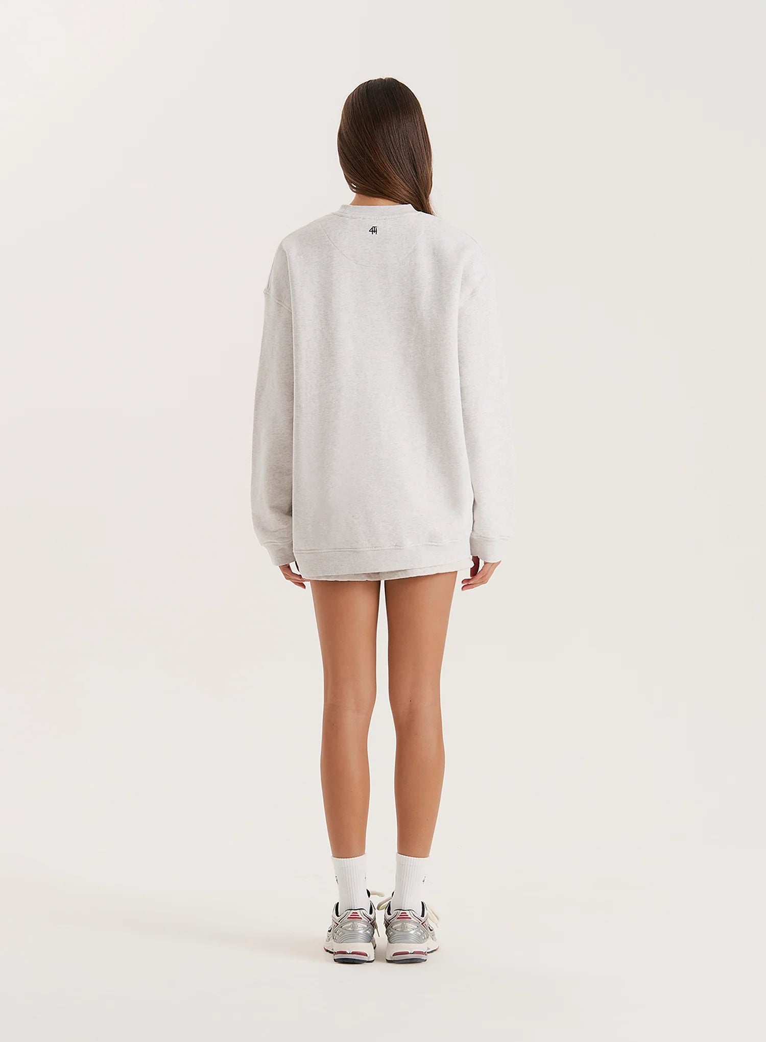 Grey 1990 Slogan Classic Longline Sweatshirt