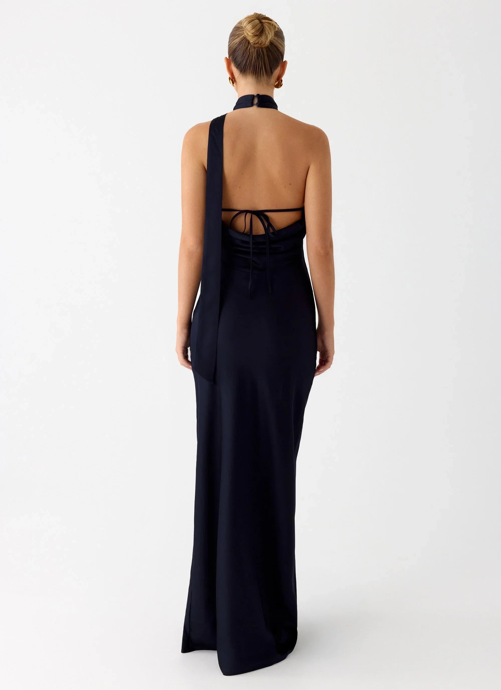 Keena Scarf Maxi Dress Navy