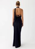 Keena Scarf Maxi Dress Navy