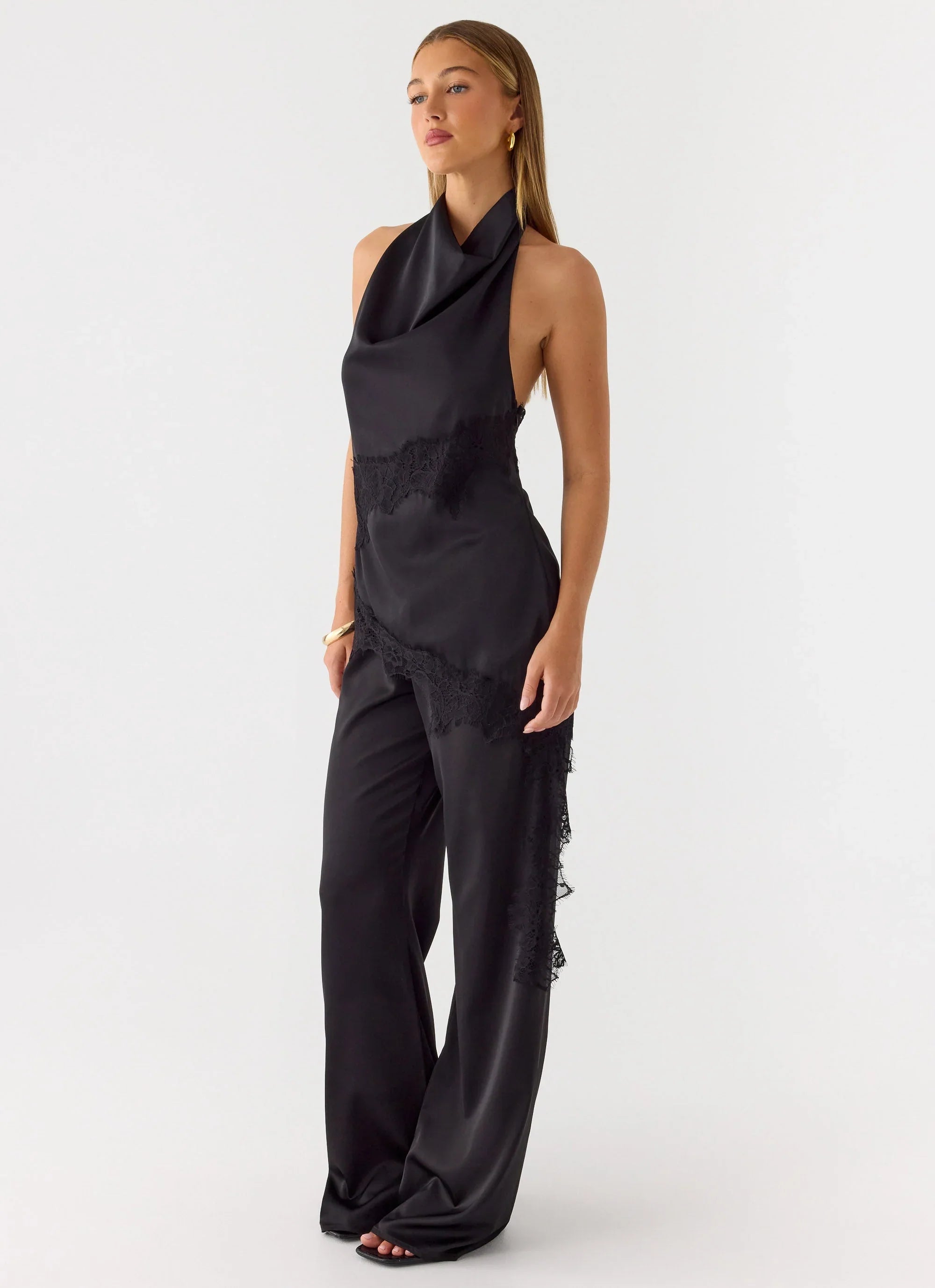 Emilee Cowl Top Black