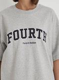 Grey Fourth Branded Oversized T Shirt