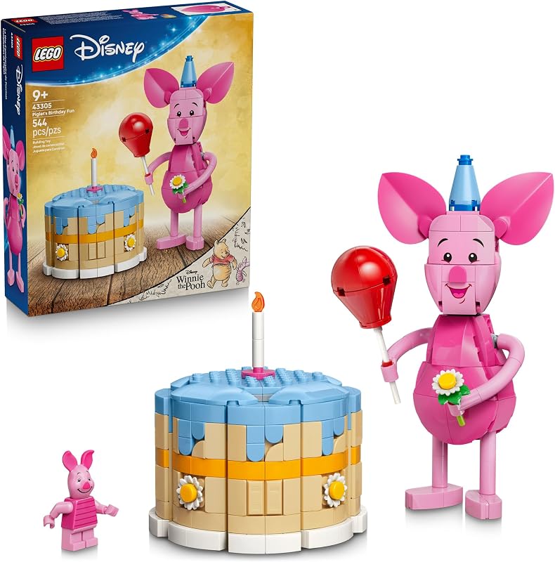 LEGO Disney Piglets Birthday Fun Building Toy Winnie The Pooh Toy for Girls Boys Ages 9 Gift for Birthdays Kids Room Decor 43305